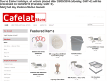 Tablet Screenshot of cafelatstore.com